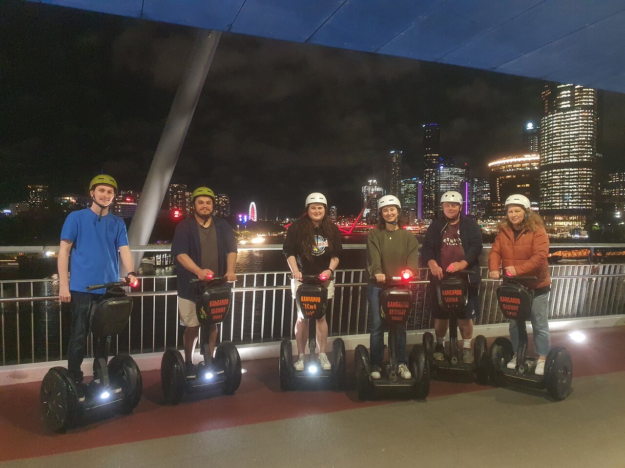 Kangaroo Segway Tours guests on a scenic Brisbane Segway ride