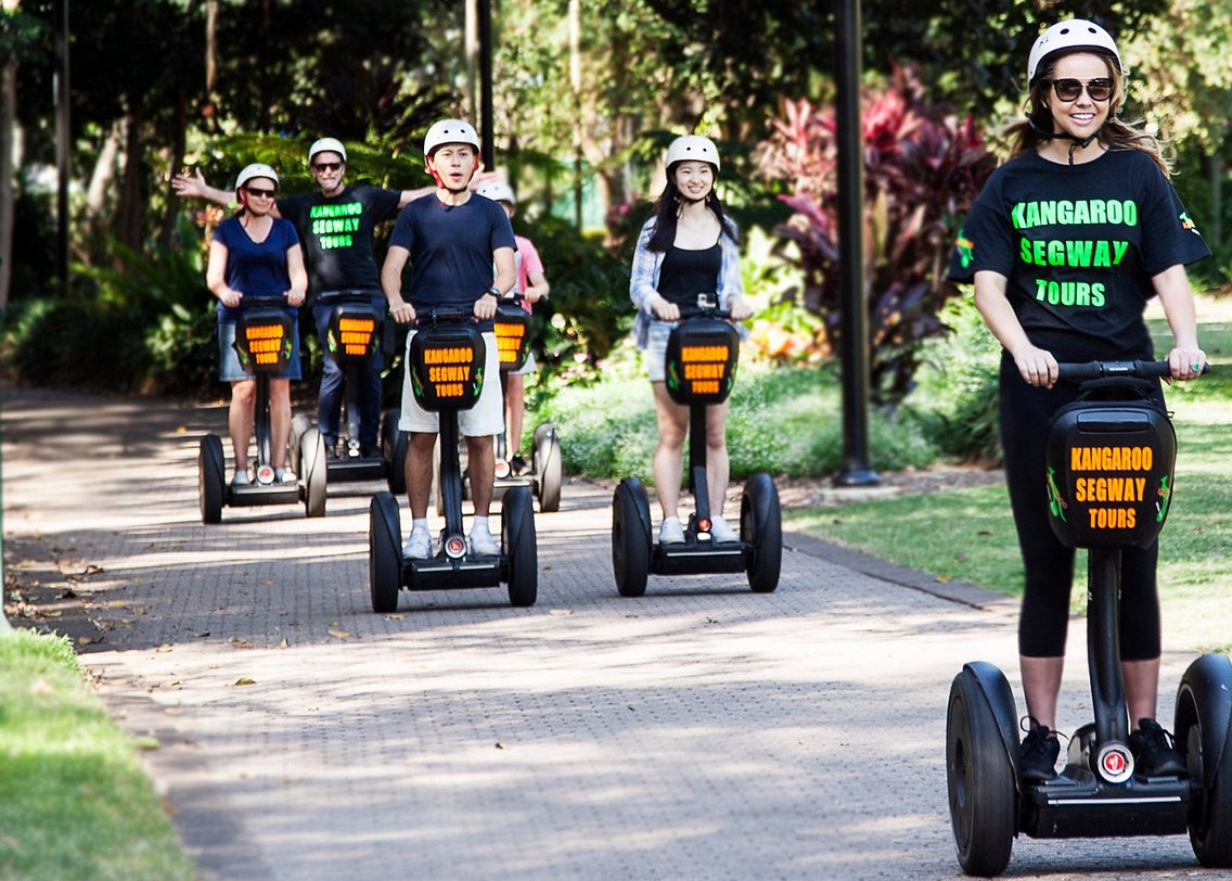 Kangaroo Segway Tours night ride through Brisbane CBD and riverfront
