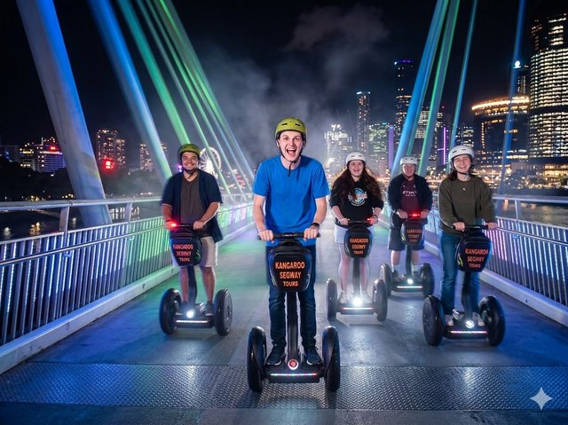 Brisbane Segway Night Adventure with Kangaroo Segway Tours